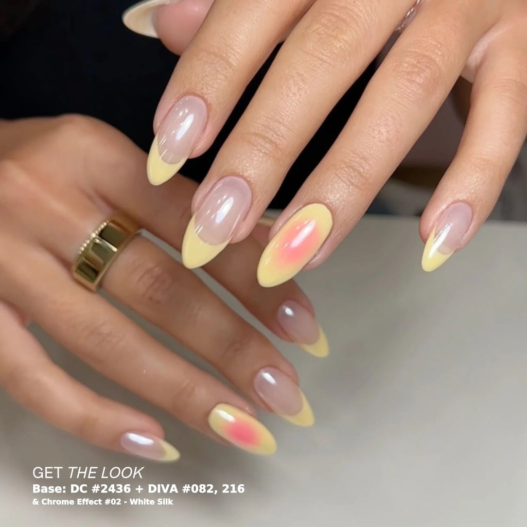 DND Chrome Effect White Silk #02