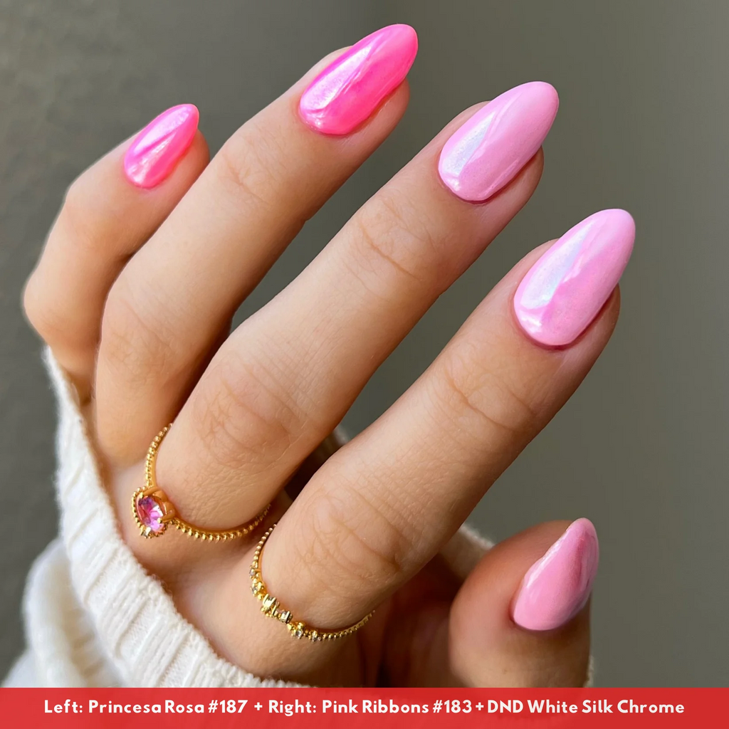 DND Chrome Effect White Silk #02