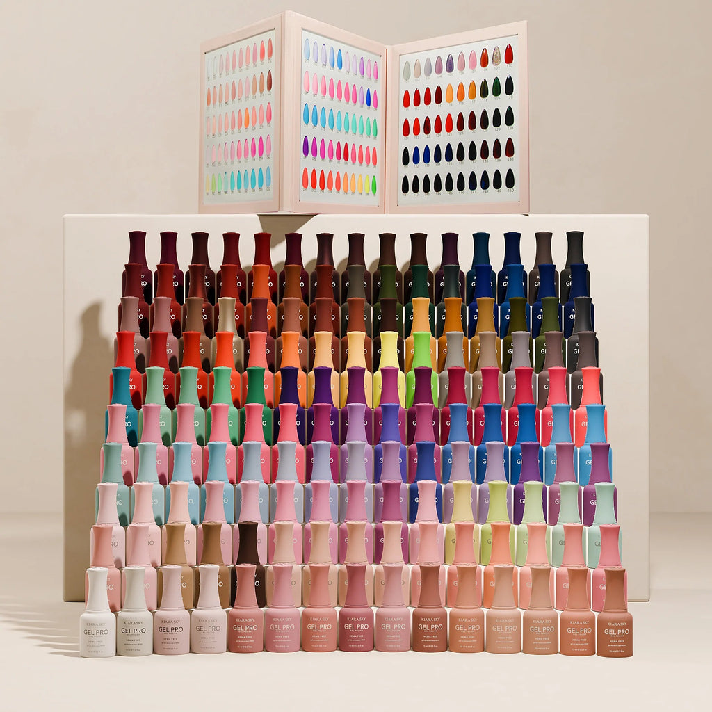 Kiara Sky Gel Pro HEMA-Free 150 Color Collection + Free Beyond Pro Rechargeable LED Lamp III